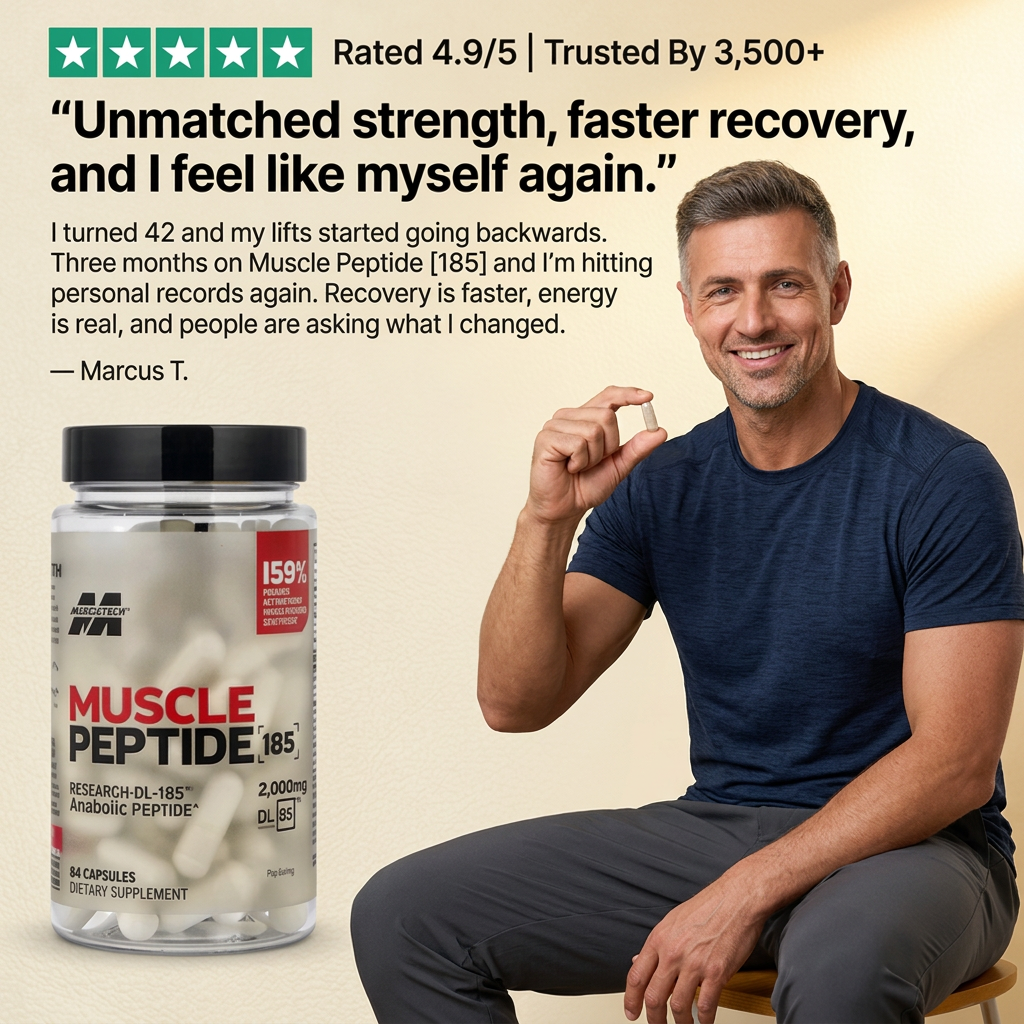 Muscle Peptide 185 Supplements Build Lean Muscle 3X Faster