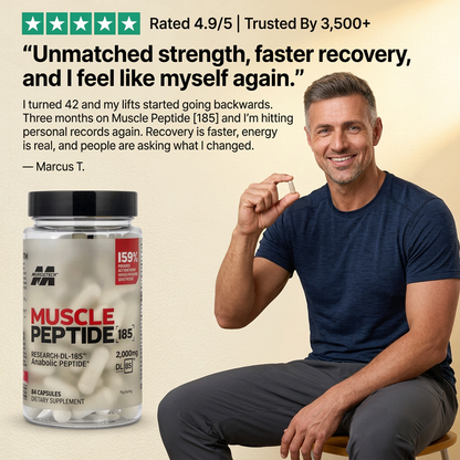 Muscle Peptide 185 Supplements Build Lean Muscle 3X Faster