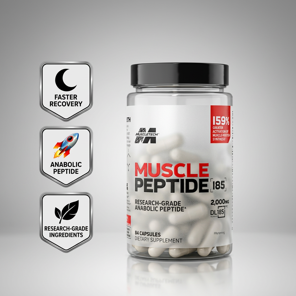 Muscle Peptide 185 Supplements Build Lean Muscle 3X Faster